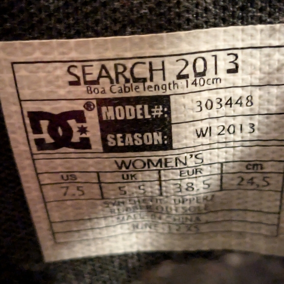 Women's DC 2013 Boa snowboard boots - Picture 7 of 7